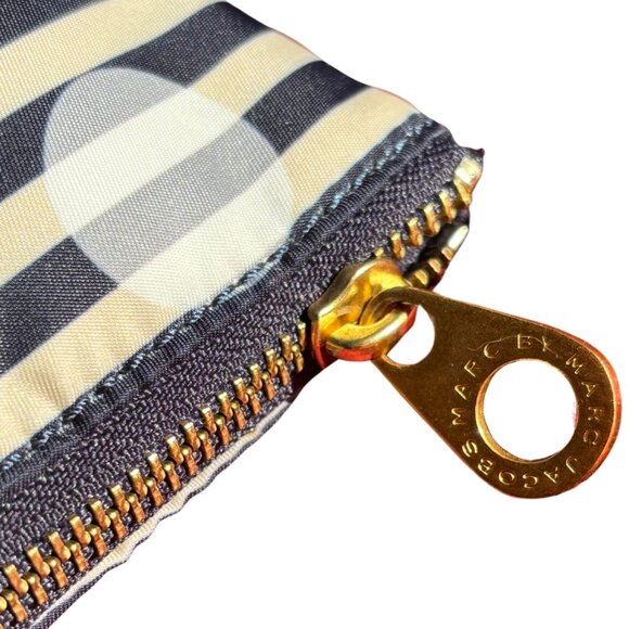 Marc by Marc Jacobs white and navy striped polka dot shoulder bag - Picture 4 of 5